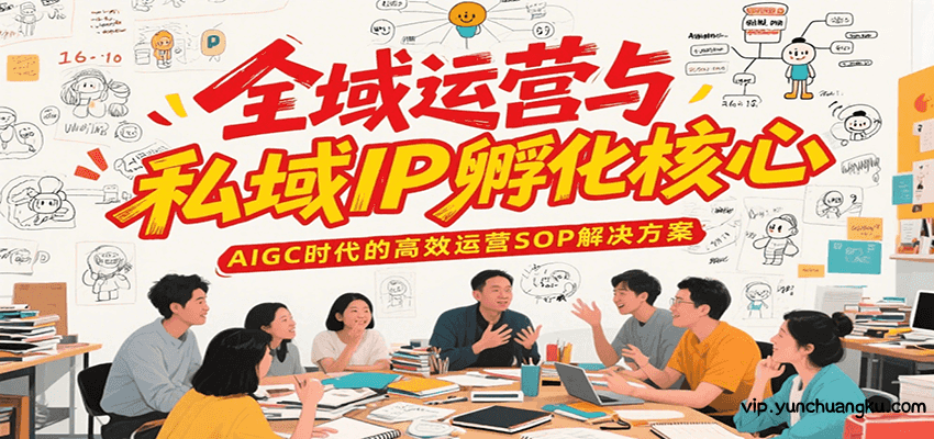 全域运营与私域IP孵化核心，AIGC时代的高效运营SOP解决方案-云创项目库