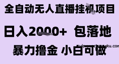 最新全自动抖音无人直播挂G项目，日入2k+ 包落地暴力撸金，小白可做【揭秘】-云创项目库
