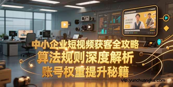 中小企业短视频获客全攻略，算法规则深度解析，账号权重提升秘籍-云创项目库