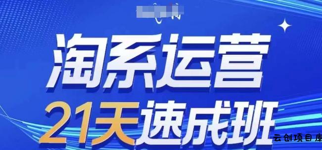 淘系运营21天速成班(更新25年7月)，0基础轻松搞定淘系运营，不做假把式-云创项目库