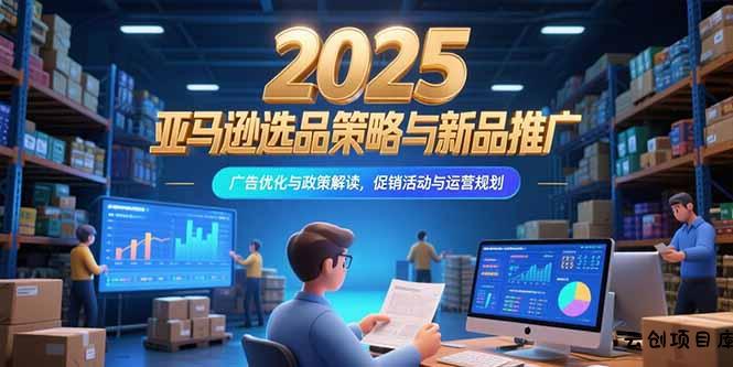 2025亚马逊选品策略与新品推广，广告优化与政策解读，促销活动与运营规划-云创项目库