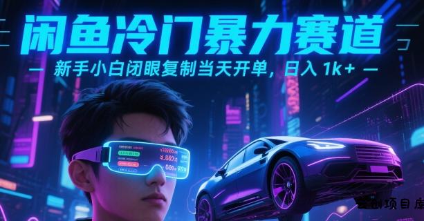 闲鱼冷门暴力赛道，新手小白闭眼复制当天开单，日入1k+【揭秘】-云创项目库
