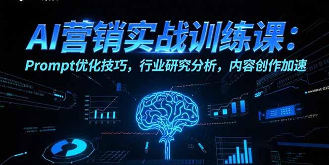 AI营销实战训练课：Prompt优化技巧，行业研究分析，内容创作加速-云创项目库