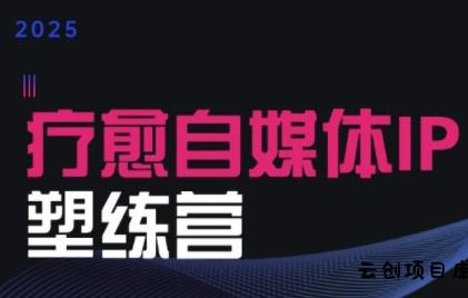 2025治愈自媒体IP训练营，专为疗愈领域从业者打造-云创项目库