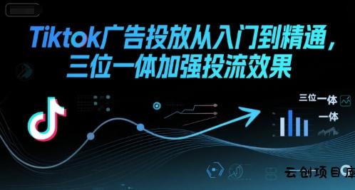 Tiktok广告投放从入门到精通，三位一体加强投流效果-云创项目库