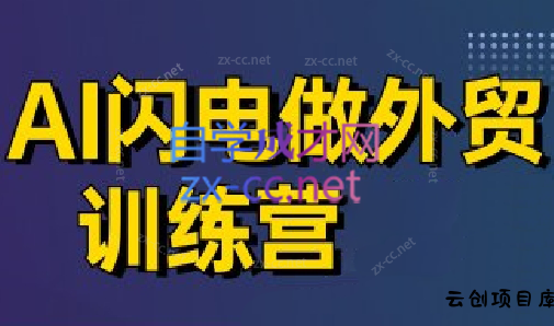 大卫·AI闪电做外贸训练营(更新7月)-云创项目库