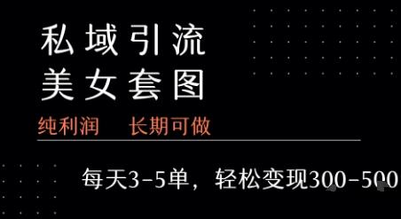 私域卖套图每天3-5单   每单利润99-2张+-云创项目库