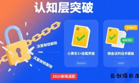 选品×剪辑×投流全闭环，破播自然流+撬动高ROI-云创项目库