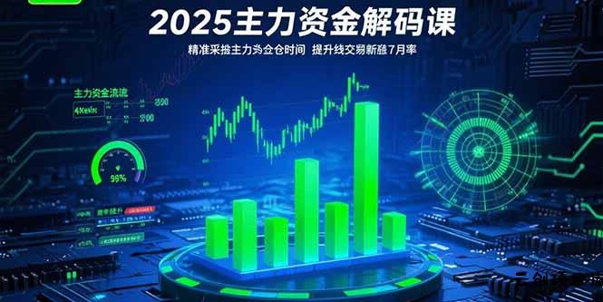 2025主力资金解码课：精准捕捉主力建仓时机，提升短线交易胜率(更新7月-云创项目库