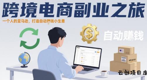 跨境电商副业之旅，一个人的亚马逊，打造自动賺钱小生意-云创项目库