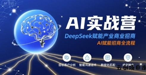 AI实战营：DeepSeek赋能产业商业招商，AI赋能招商全流程-云创项目库