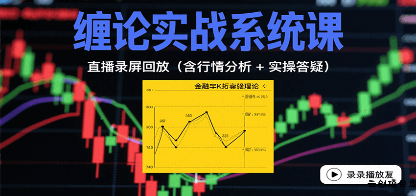 缠论实战系统课：直播录屏回放(含行情分析 + 实操答疑(更新8月)-云创项目库