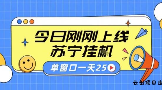 苏宁全自动采集挂G项目 稳定可批量 单窗口收益30+ 附教程【揭秘】-云创项目库