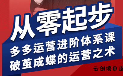 海神·拼多多运营进阶系统课(更新8月)-云创项目库