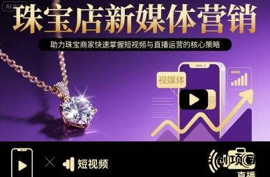 珠宝店新媒体营销，助力珠宝商家快速掌握短视频与直播运营的核心策略-云创项目库