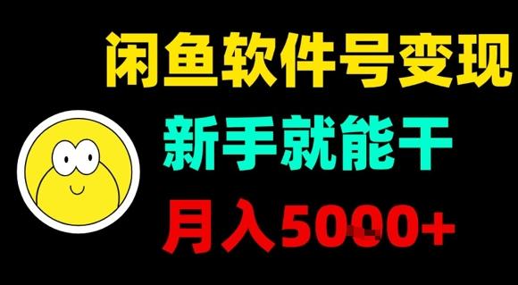闲鱼软件号变现，新手就能干，月入5k+-云创项目库