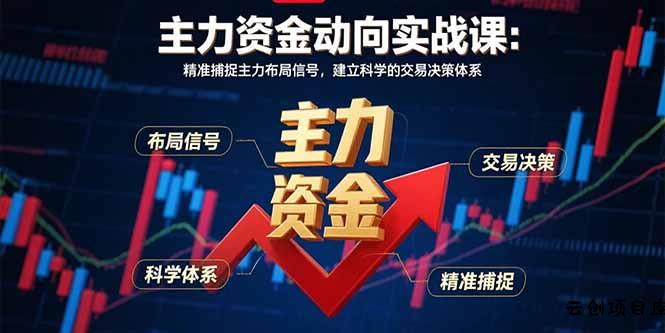 主力资金动向实战课-8月：精准捕捉主力布局信号，建立科学的交易决策体系-云创项目库
