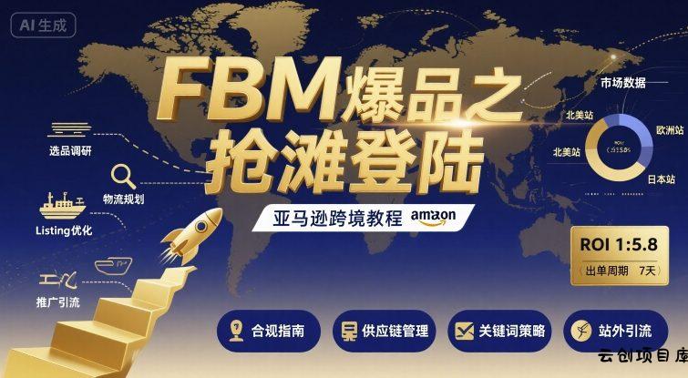 FBM爆品之抢滩登陆-亚马逊跨境教程-云创项目库