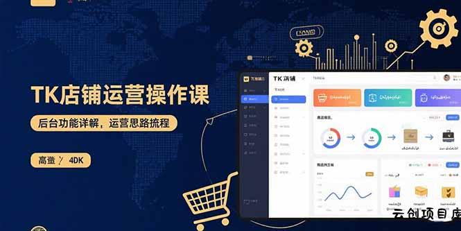 TK店铺运营实操课：后台功能详解，商品上架流程，运营思路拆解-云创项目库