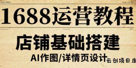 1688运营教程，助力商家提升流量与转化-云创项目库
