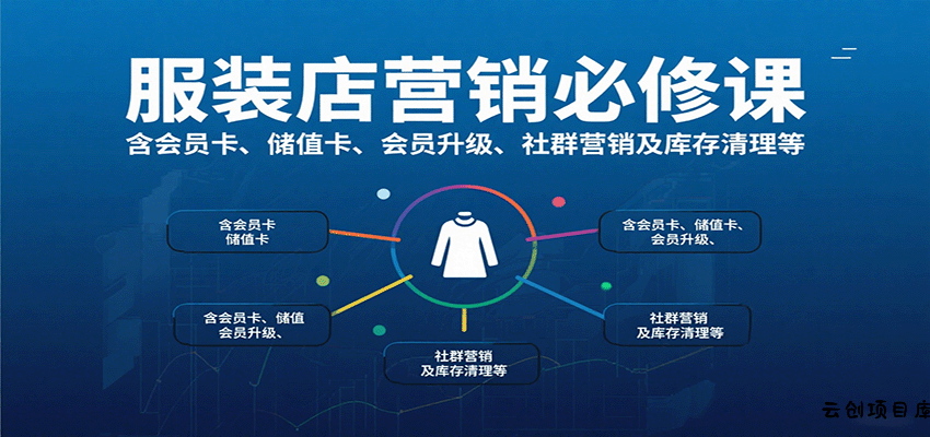 服装店营销必修课：含会员卡、储值卡、会员升级、社群营销及库存清理等-云创项目库