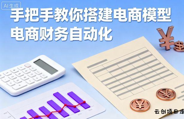 手把手教你搭建电商模型-电商财务自动化-云创项目库