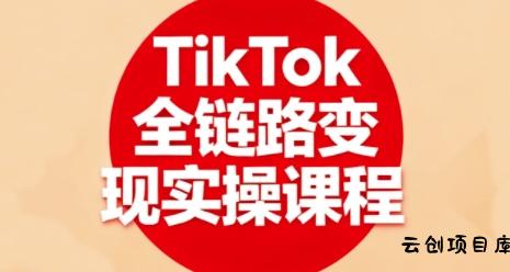 TikTok全链路变现实操课程，全方位助力学员掌握TK变现技能-云创项目库