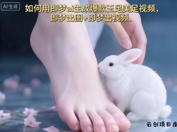 如何用即梦ai生成爆款玉足美足视频，即梦出图+即梦出视频，快速涨粉-云创项目库