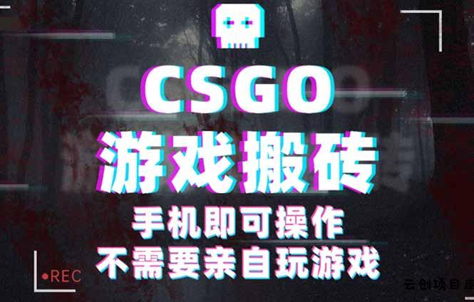 CSGO游戏挂机捡漏，单日扫货500+，年底小高峰上车可吃肉，手机即可操作…-云创项目库
