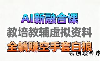 育儿教学教培新玩法，AI生成教学视频，市场大，操作简单，变现天花板非常高-云创项目库