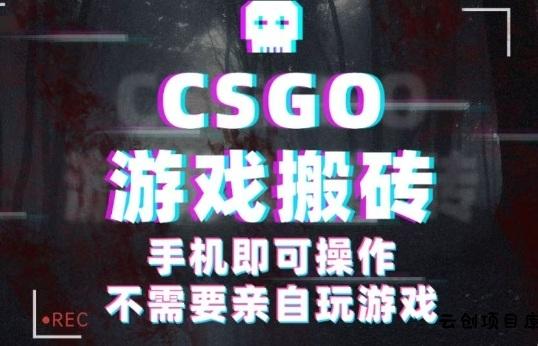 CSGO游戏挂G捡漏，单日扫货5张+，年底小高峰上车可吃肉，手机即可操作，兼职副业创业网创【揭秘】-云创项目库