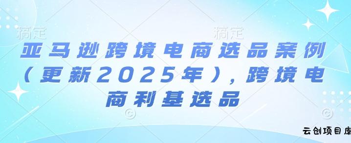 亚马逊跨境电商选品案例(更新2025年10月)，跨境电商利基选品-云创项目库