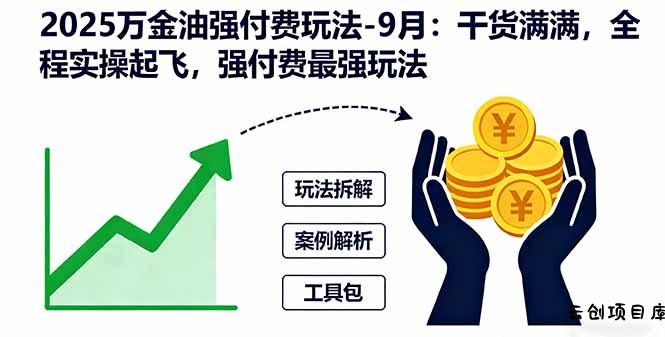 2025万金油强付费玩法-9月：干货满满，全程实操起飞，强付费最强玩法-云创项目库