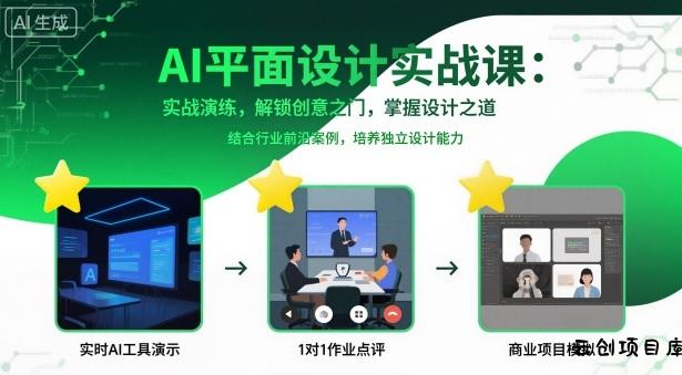 AI平面设计实战课,实战演练,解锁创意之门,掌握设计之道