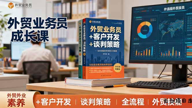 外贸业务员成长课：职业素养+客户开发+谈判策略、掌握全流程外贸技能-云创项目库