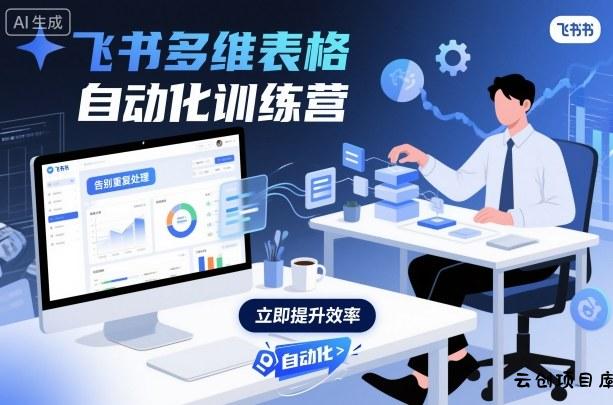 飞书多维表格自动化训练营，手把手教你告别重复处理，用多维表格开启高效办公新模式-云创项目库