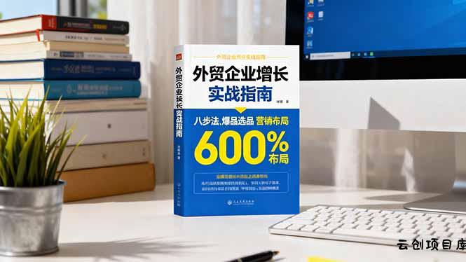 外贸企业增长实战指南,八步法、爆品选品、营销布局,业绩增长300%-云创项目库