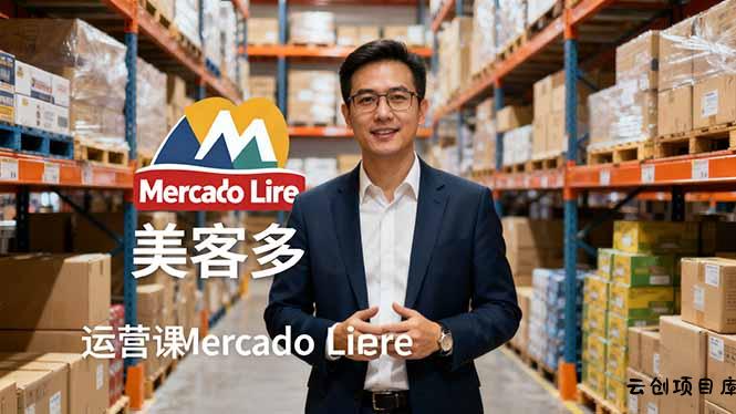 2025美客多Mercado Libre运营课：账号注册/产品上传/促销活动/自发货模式-云创项目库