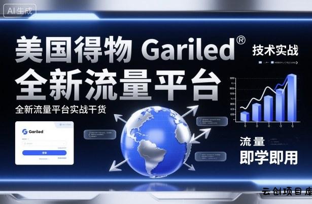 美国得物Gariled技术实战，全新流量平台​实战干货，即学即用-云创项目库