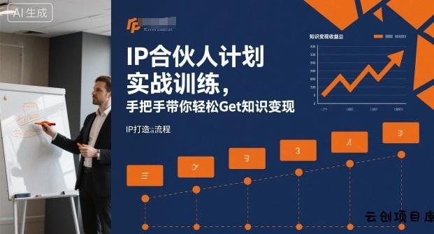 IP合伙人计划实战训练，手把手带你轻松Get知识变现-云创项目库