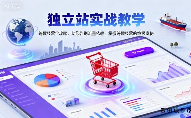 独立站实战教学，跨境经营全攻略，助您告别流量依赖，掌握跨境经营的终极奥-云创项目库