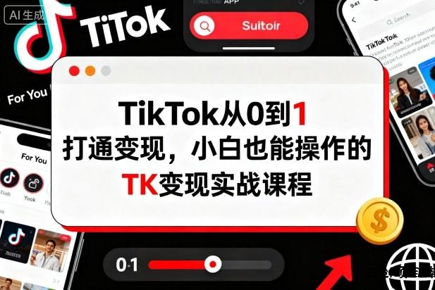 TikTok从0到1打通变现，小白也能操作的TK变现实战课程-云创项目库