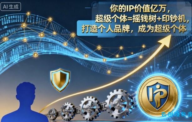 你的IP价值亿万,超级个体=摇钱树+印钞机,打造个人品牌,成为超级个体-云创项目库