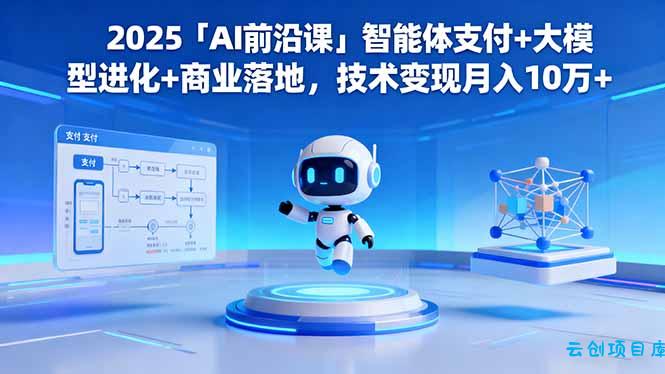 2025「AI前沿课」智能体支付+大模型进化+商业落地，技术变现月入10万+-云创项目库