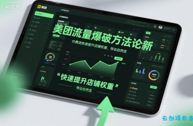 美团流量爆破方法论，付费流快速提升店铺权重，带动自然流-云创项目库