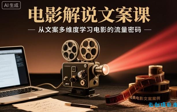 电影解说文案课,从文案多维度学习电影的流量密码