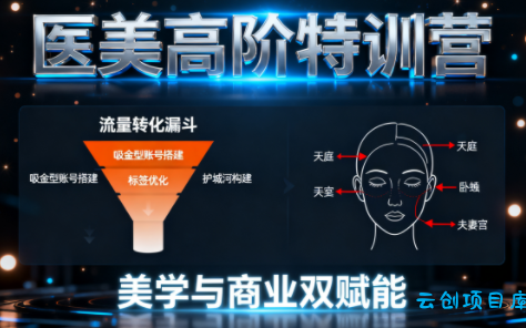 0-1000万医美高阶特训营课程-云创项目库