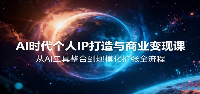 AI时代个人IP打造与商业变现课，从AI工具整合到规模化扩张全流程-云创项目库