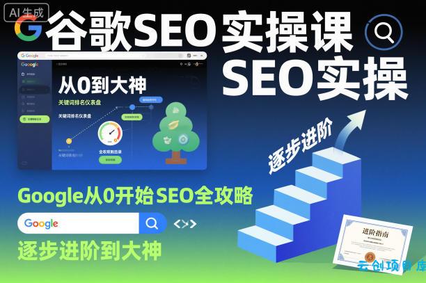 谷歌SEO实操课,Google从0开始SEO全攻略,逐步进阶到大神-云创项目库