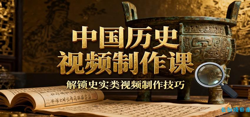 中国历史视频制作课:疆域地图集+参考文案+练习素材,解锁史实类视频制作技巧-云创项目库